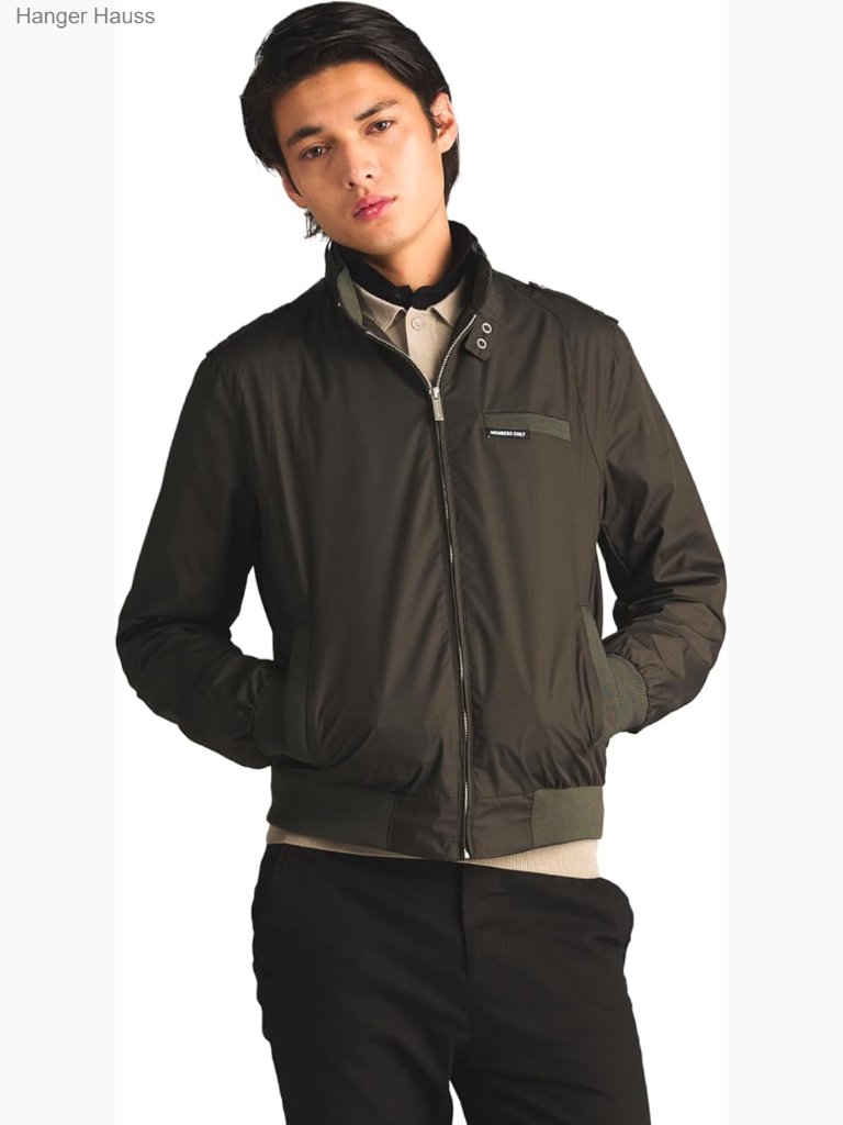 Slim Fit Lightweight Windbreaker Jacket With Logo Pocket